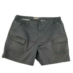 SAVANE Shorts Men Size W44 Outdoor Hiking Comfort Waistband Button Pockets Cargo